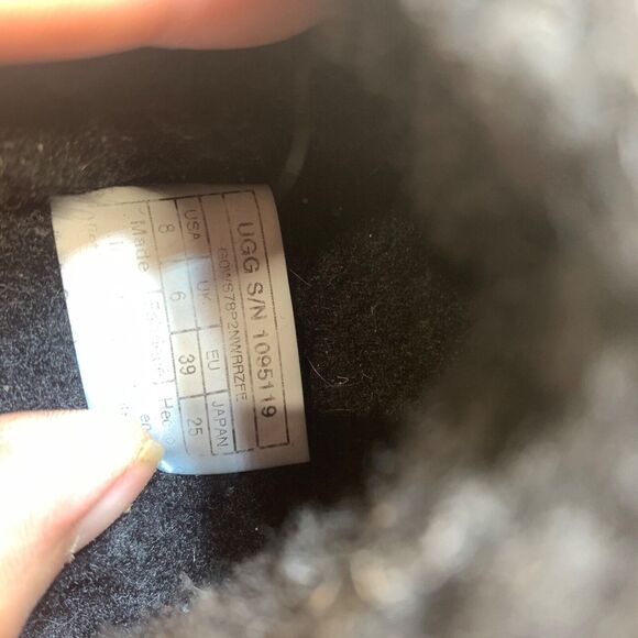 UGG Australia Fluff Yeah Slide Sandals Slingback Womens Size US 8 - Black - Picture 8 of 11